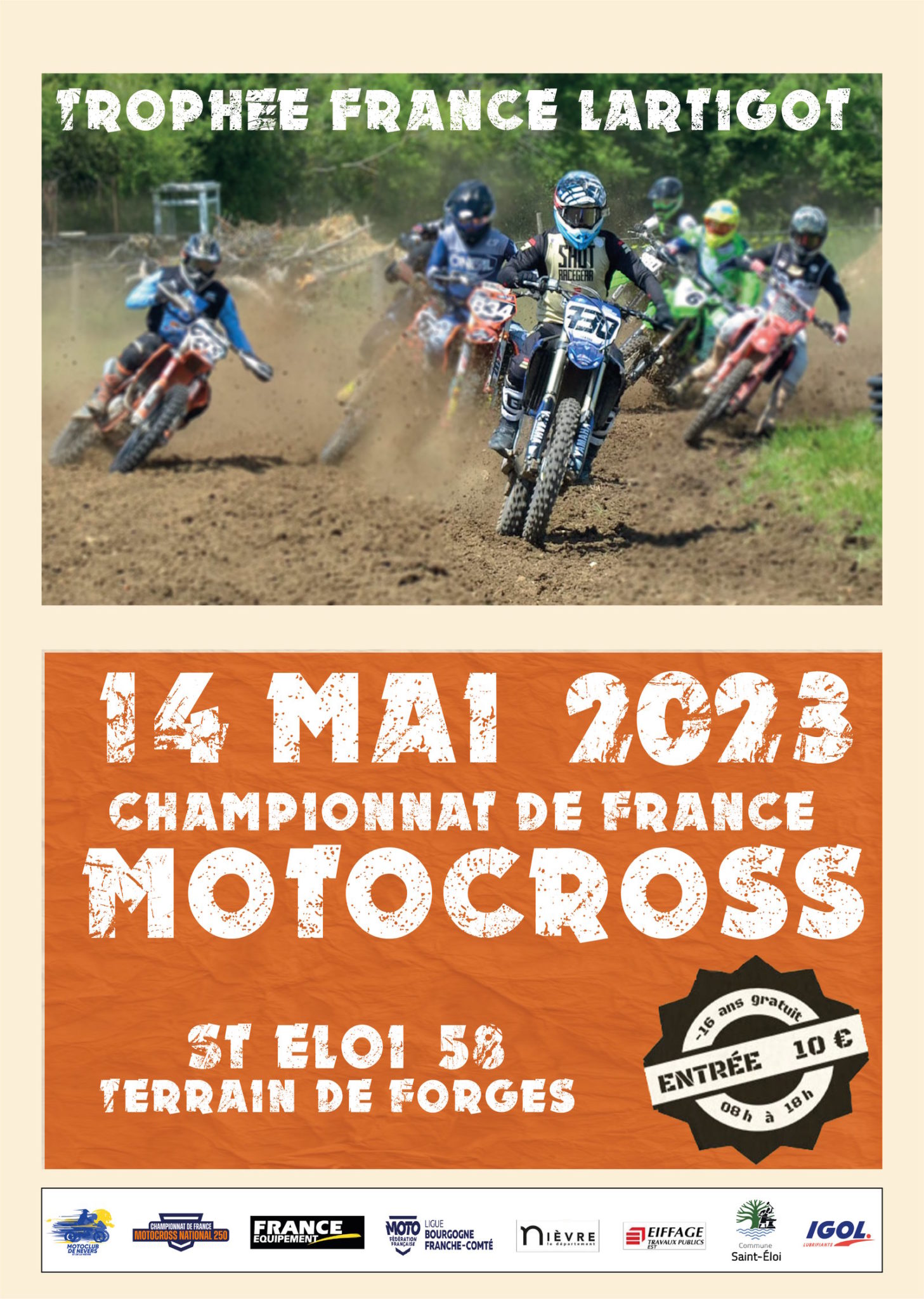Trophée France LARTIGOT Championnat de Motocross 2023 MC Nevers